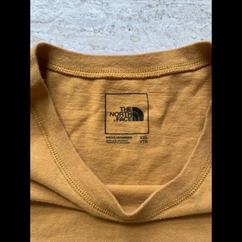 The North Face Shirt Mens 2XL Short Sleeve T Orange‎ Brown Cotton